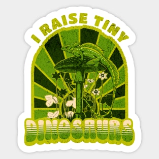 Vintage I Raise Tiny Dinosaurs Vintage Sticker